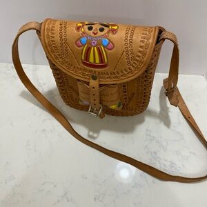 Tan Crossbody Bag with Sleek Design